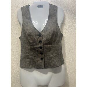 Bebe Y2K Womens  Gray 5 Front Button  Zipper Back Coquette Summer SZ Small